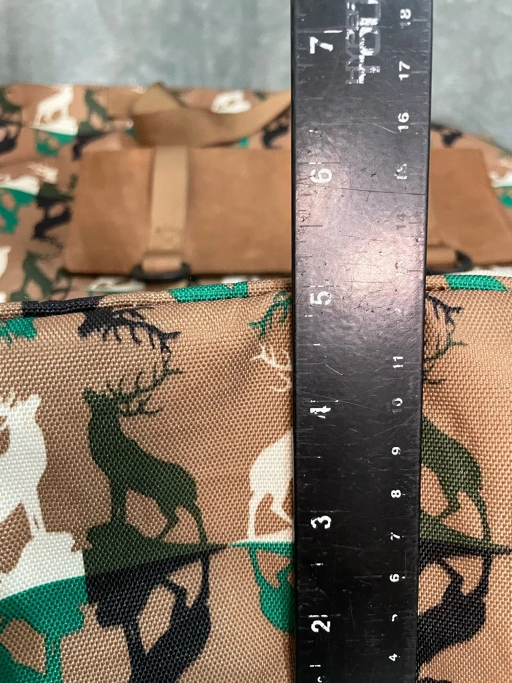 KAVU True Outdoor Wear Canvas Rucksack Backpack Wild Buck Deer Camo